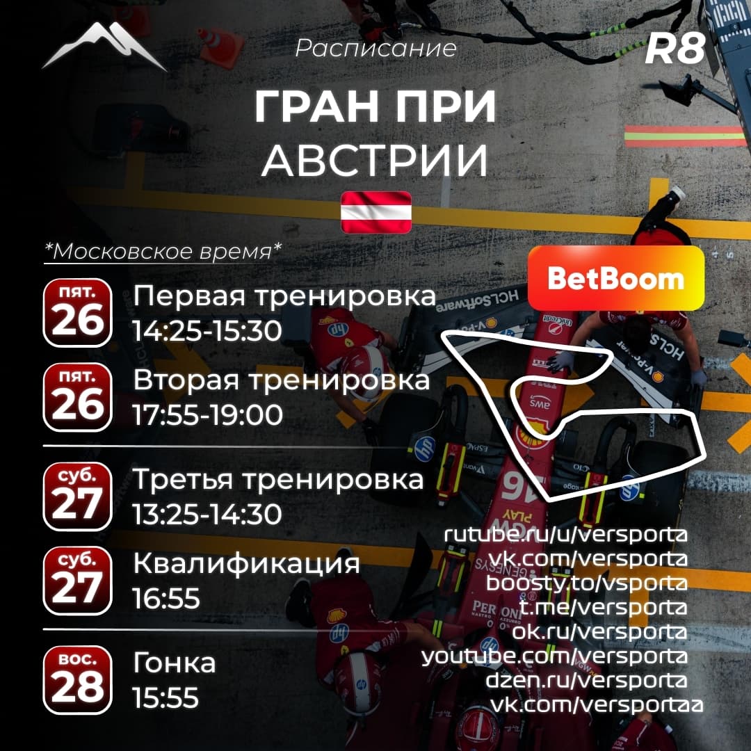 Восьмой этап 2026 года пройдёт в Австрии