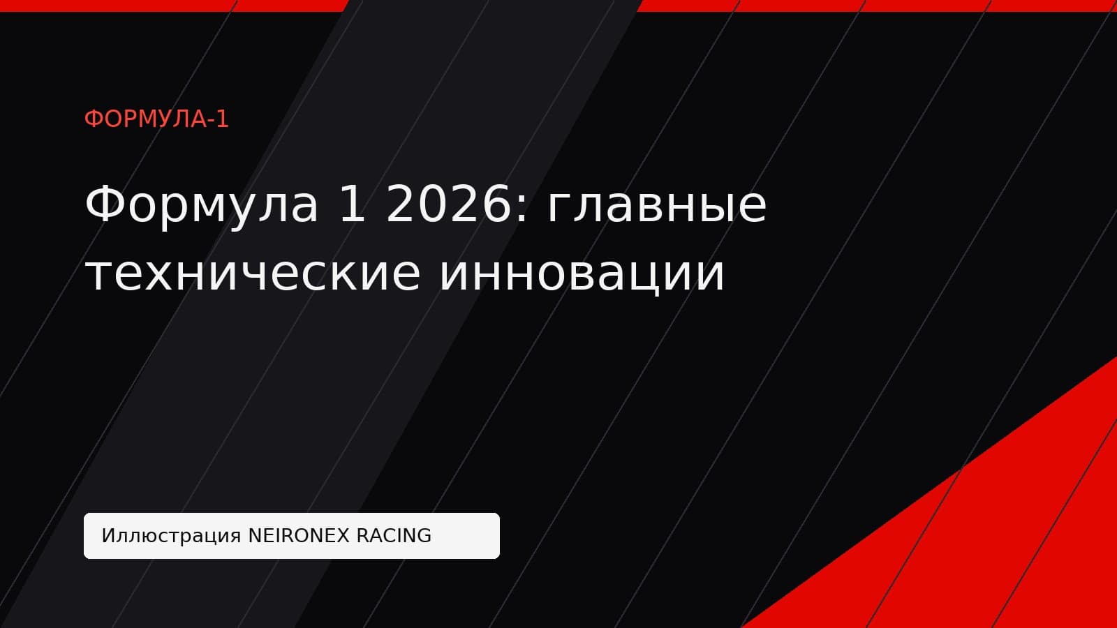 Иллюстрация NEIRONEX RACING: Формула 1 2026: главные технические инновации