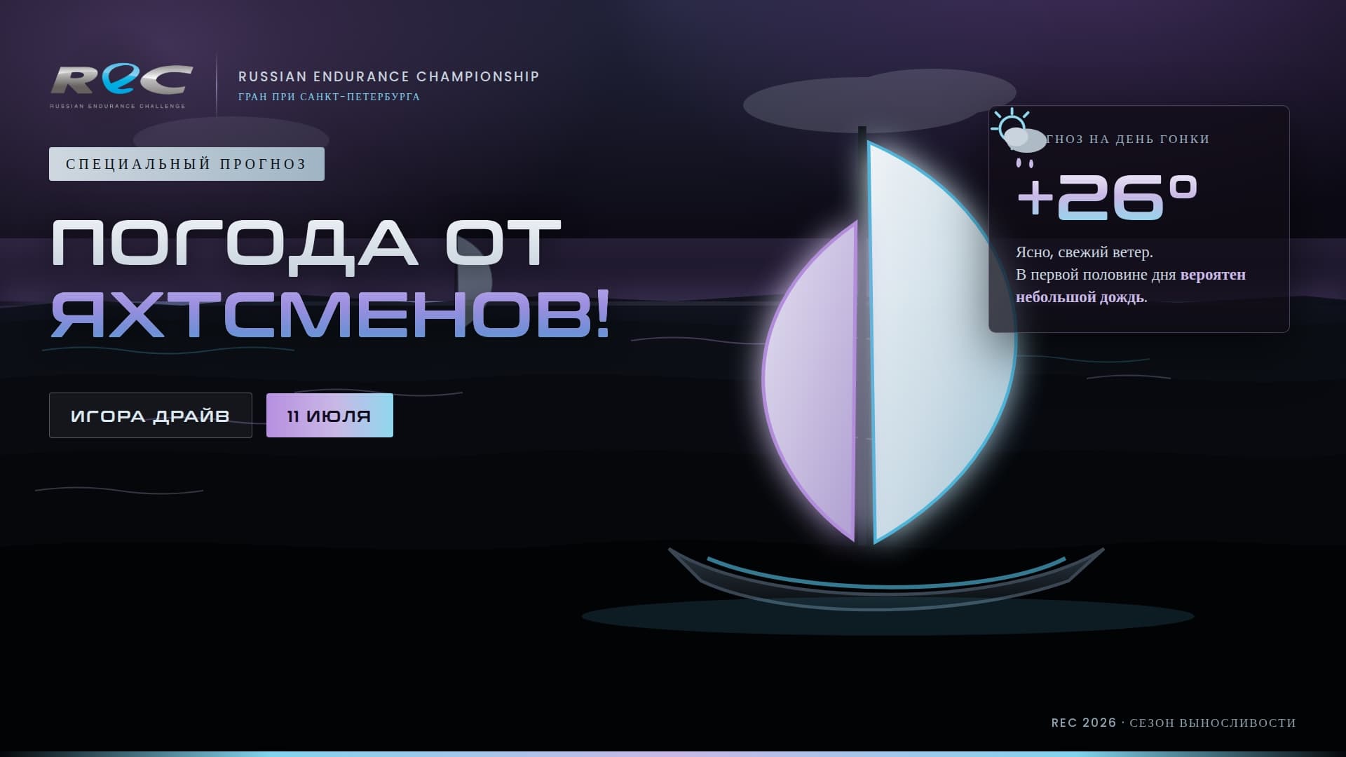 Приглашаем на гонку REC в Игора Драйв