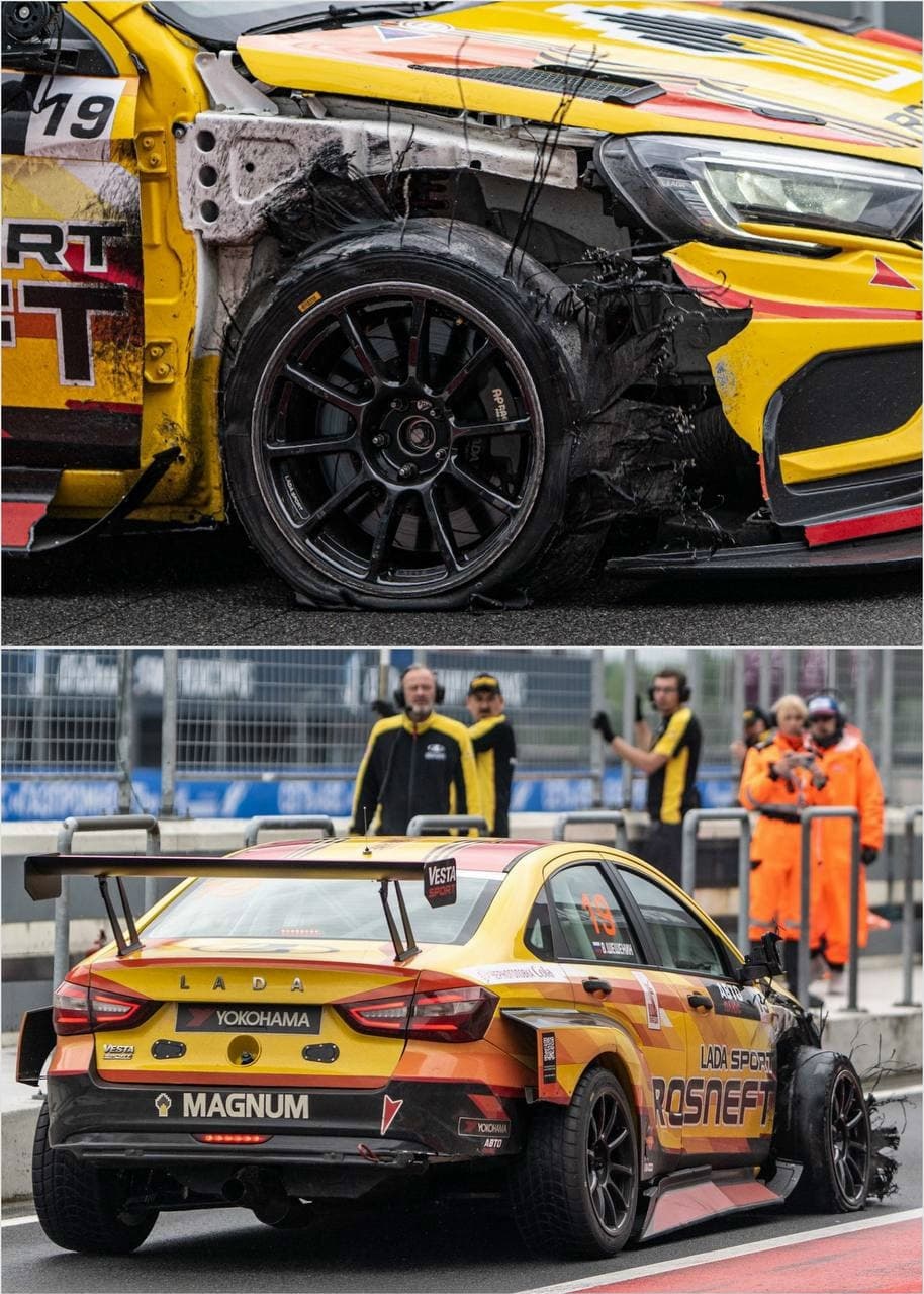 SMP TCR Russia. На «Игора Драйв» лопнуло колесо